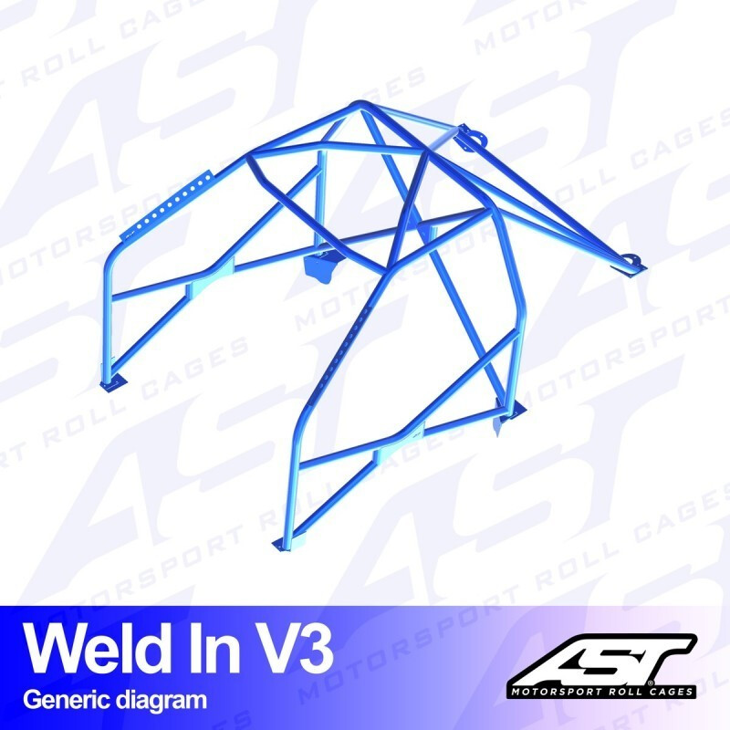 Arceau 8 Points à Souder AST Rollcages V3 pour Seat Leon 1P