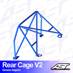 Demi-Arceau à Boulonner AST Rollcages V2 pour Opel Corsa D