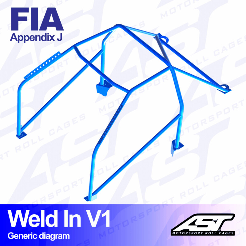 Arceau 8 Points à Souder AST Rollcages V1 pour Citroen Xsara - FIA