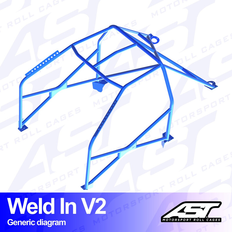 Arceau 8 Points à Souder AST Rollcages V2 pour Suzuki Swift (ZC32S)