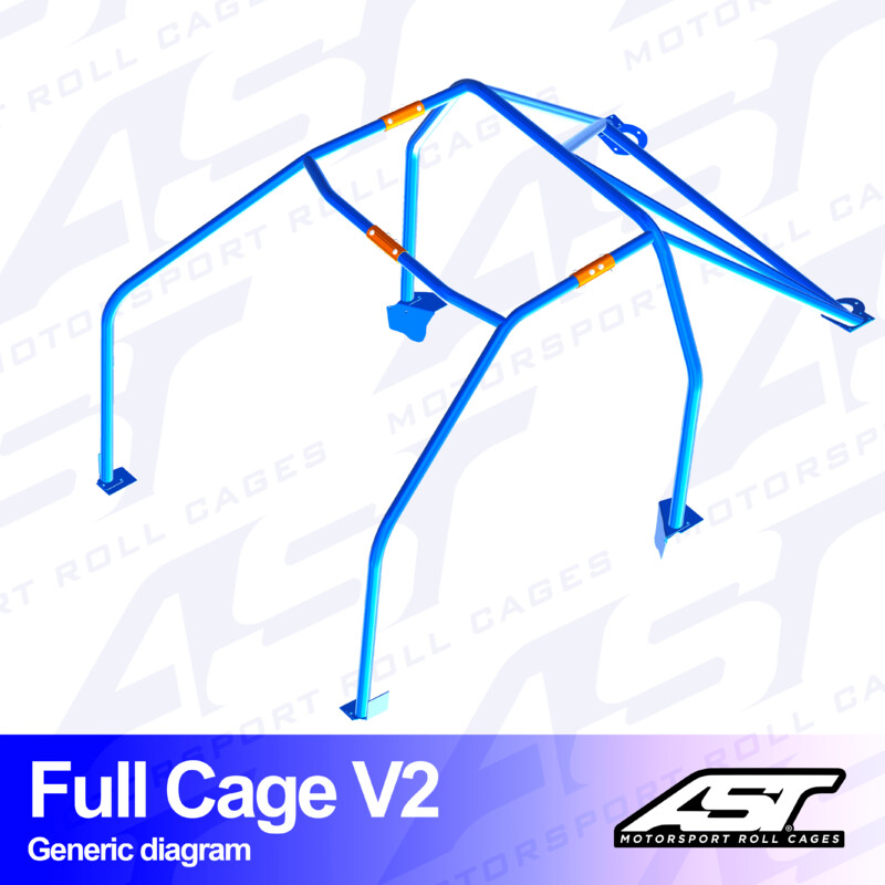 Arceau 6 Points à Boulonner AST Rollcages V2 pour Mazda MX-3