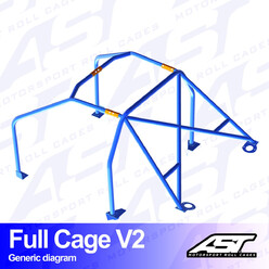 Arceau 6 Points à Boulonner AST Rollcages V2 pour Nissan Silvia PS13