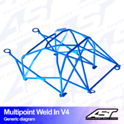 Arceau 10 Points à Souder AST Rollcages V4 pour Mazda RX-7 FD