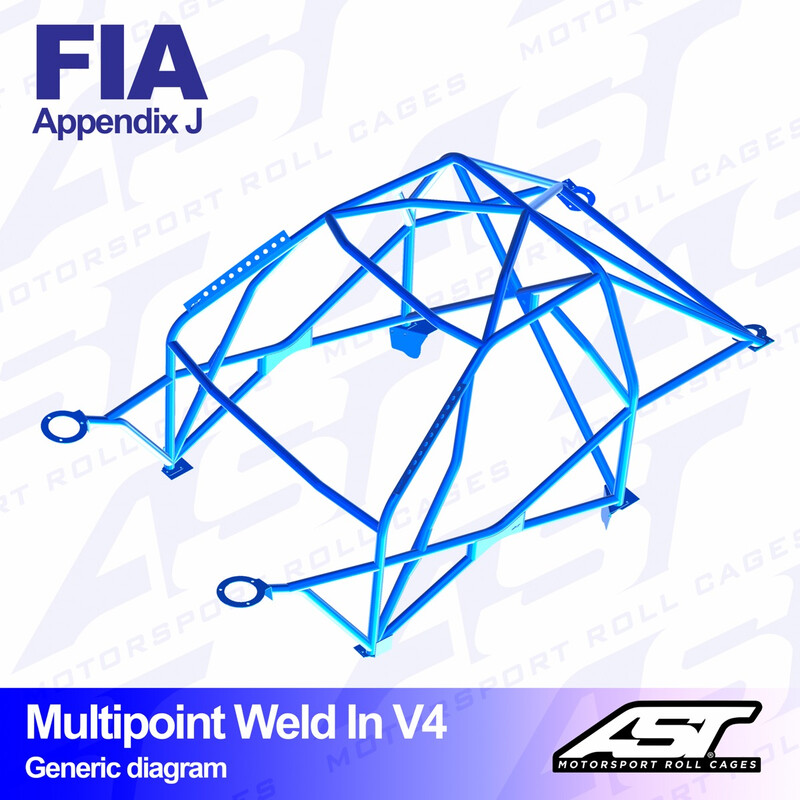 Arceau 10 Points à Souder AST Rollcages V4 pour Nissan Micra / March (K11) - FIA