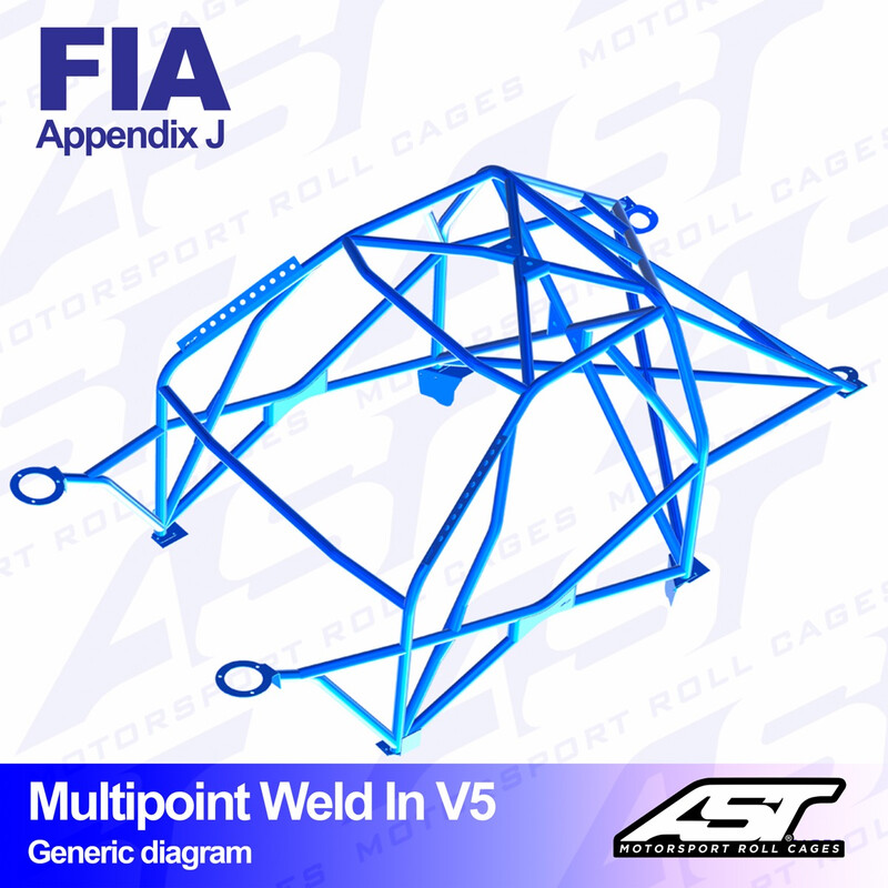 Arceau 10 Points à Souder AST Rollcages V5 pour Nissan Primera (P10) - FIA