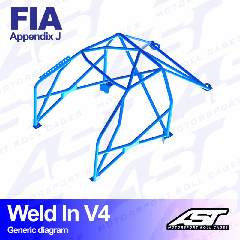 Arceau 8 Points à Souder AST Rollcages V4 pour Fiat Punto - FIA