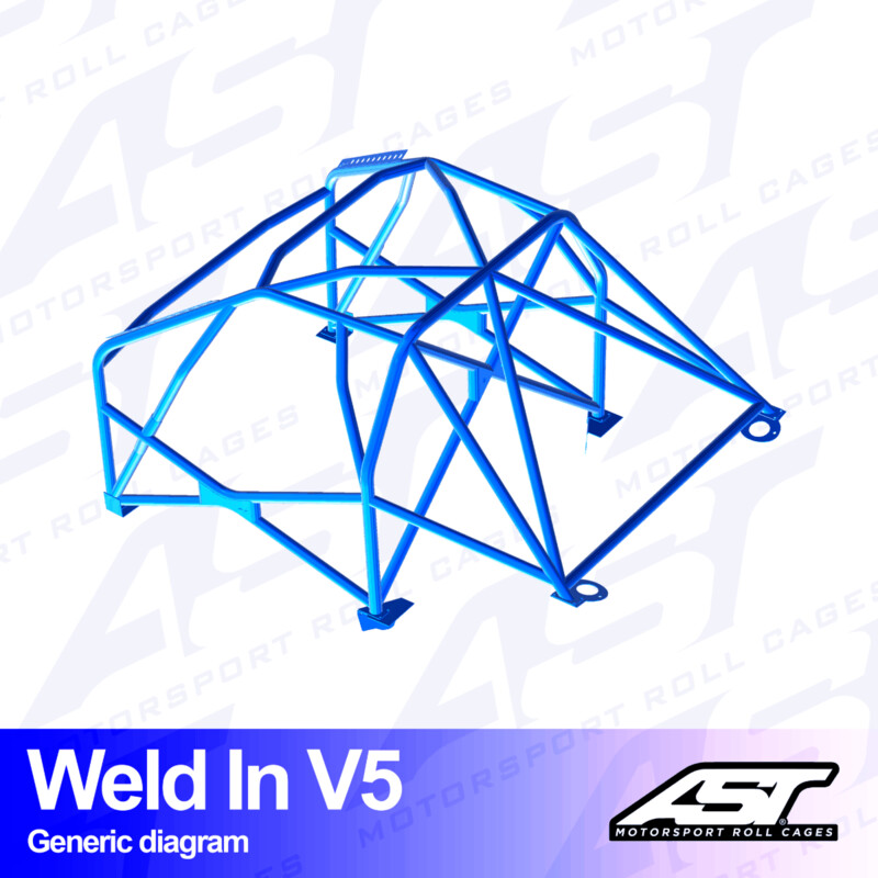 Arceau 8 Points à Souder AST Rollcages V5 pour Opel Corsa E