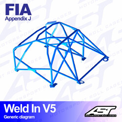 Arceau 8 Points à Souder AST Rollcages V5 pour Porsche 911 996 (2 Roues Motrices) - FIA