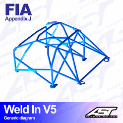 Arceau 8 Points à Souder AST Rollcages V5 pour Subaru BRZ (ZC6) - FIA
