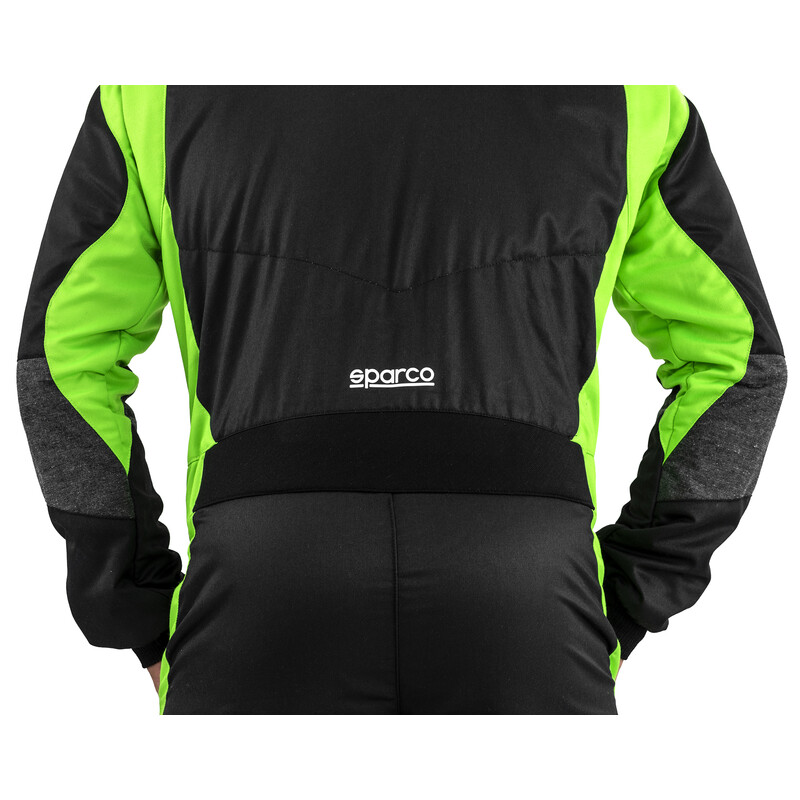 Combinaison\u0020Ecoresponsable\u0020Sparco\u0020Futura\u0020Noire\u0020\u0026\u0020Verte\u0020\u0028FIA\u00208856\u002D2018\u0029