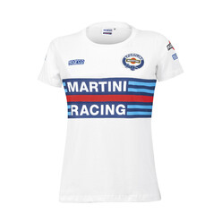 T-Shirt Sparco Martini Racing Replica Femme Blanc