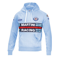 Sweat à Capuche Sparco Martini Racing Replica Bleu Céleste