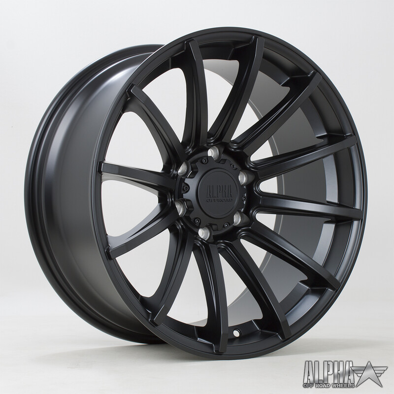Rota Machete 20x9" 6x114.3 ET10, Noir Satiné