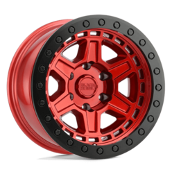 Black Rhino Reno 17x9 5x127 ET0, Rouge Candy, Cerclage Noir