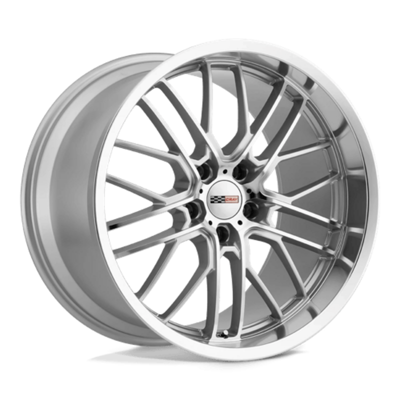 Cray Eagle 20x10.5 5x120.65 ET69, Gris Argenté, Branches et Rebord Polis
