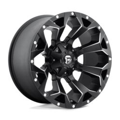 Fuel D546 Assault 17x8.5 5x108/127 ET25, Noir Mat, Rebord Brillant