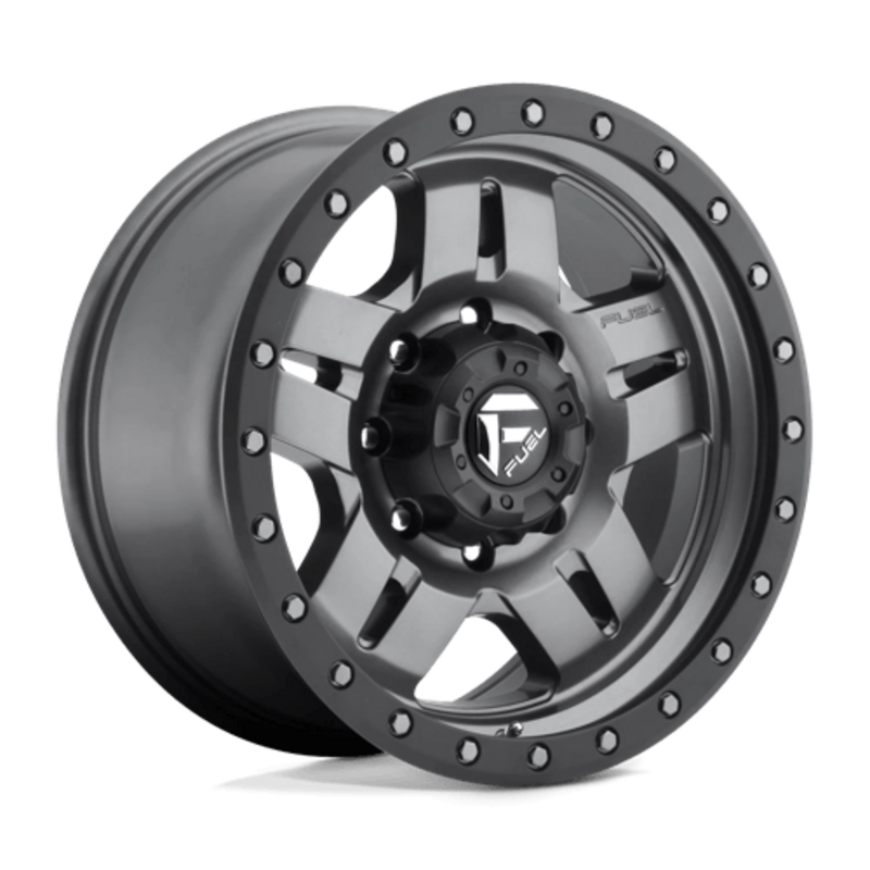 Fuel D558 Anza 17x8.5 6x139.7 ET06, Gunmetal Mat, Cerclage Noir