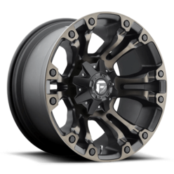 Fuel D569 Vapor 17x9 5x114.3/127 ET01, Noir Mat Double Teinte