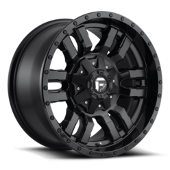 Fuel D596 Sledge 17x8 5x120 ET35, Noir Mat, Rebord Brillant