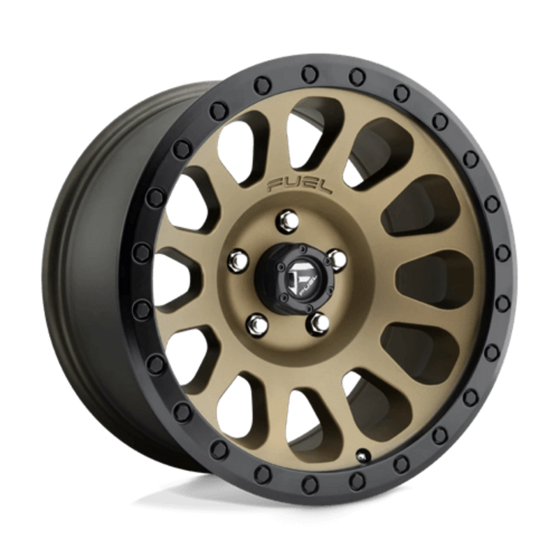 Fuel D600 Vector 17x8.5 6x139.7 ET07, Bronze Mat, Cerclage Noir