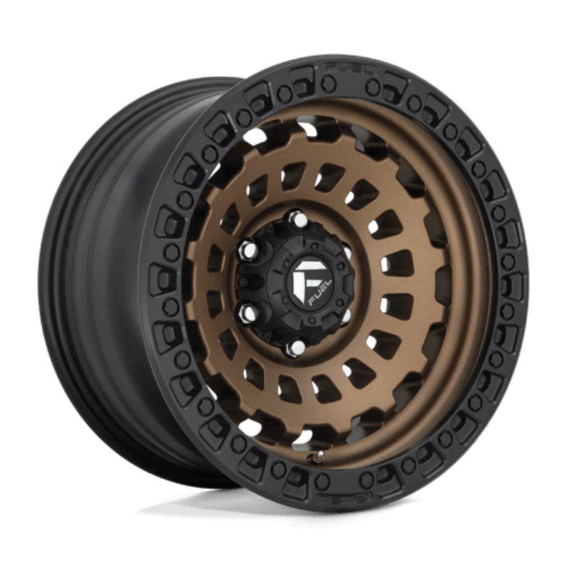 Fuel D634 Zephyr 20x9 5x127 ET01, Bronze Mat, Cerclage Noir