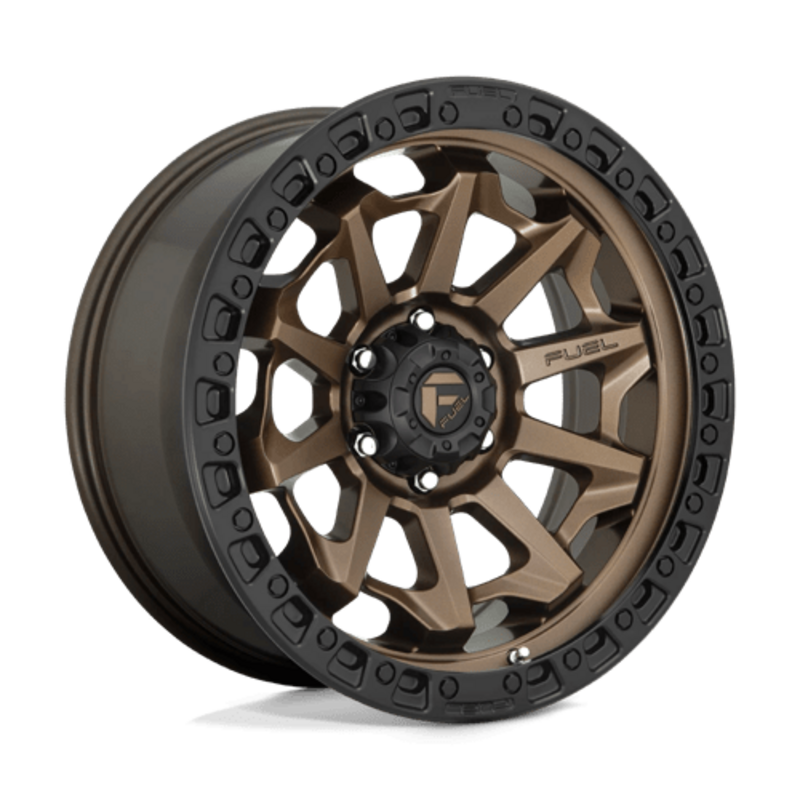 Fuel D696 Covert 20x9 5x127 ET20, Bronze Mat, Cerclage Noir