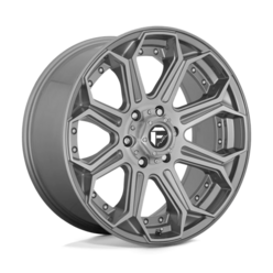 Fuel D705 Siege 22x10 6x139.7 ET-18, Gunmetal Brossé