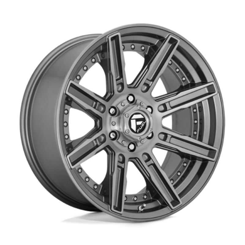 Fuel D710 Rogue Platinum 20x9 6x135 ET01, Gunmetal Brossé
