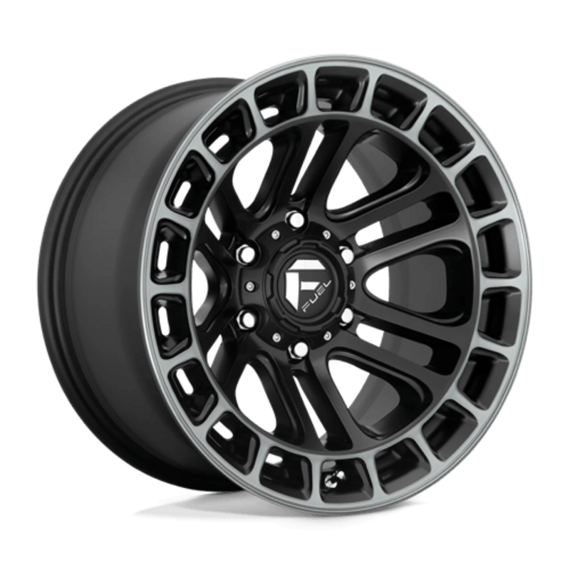 Fuel D720 Heater 20x10 6x139.7 ET-18, Noir Mat Double Teinte, Poli