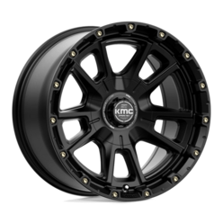 KMC KM100 Sync 17x9 5x127/139.7 ET18, Noir Satiné