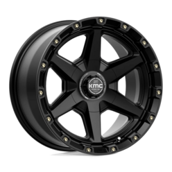 KMC KM101 Tempo 17x9 5x127/139.7 ET00, Noir Satiné