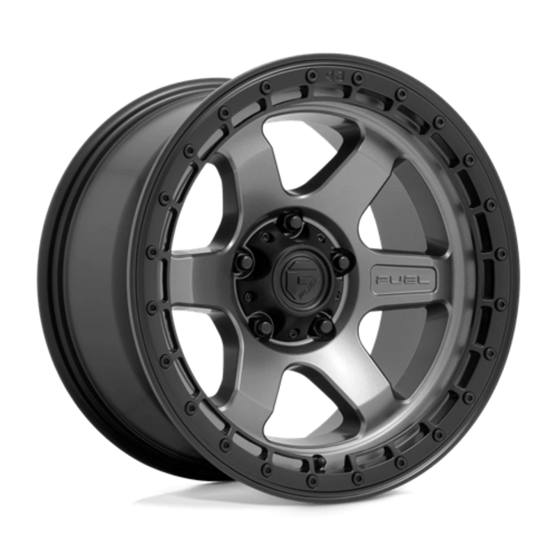 Fuel D752 Block 18x9" 6x139.7 ET-12, Gunmetal Mat, Cerclage Noir