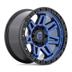 Fuel D813 Syndicate 17x9" 6x139.7 ET01, Bleu Foncé, Rebord Noir