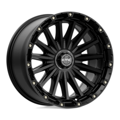 KMC KM102 Signal 17x9" 5x127/139.7 ET00, Noir Satiné