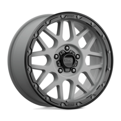 KMC KM535 Grenade Off-Road 18x8.5" 5x127 ET35, Gris Mat, Rebord Noir