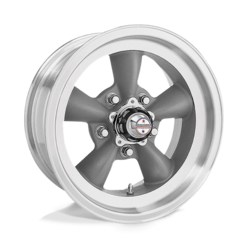 American Racing Vintage VN105 Torq Thrust D 15x8.5" 5x120.65 ET-25, Gris Torq Thrust, Rebord Poli