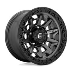 Fuel D716 Covert 15x8" 5x114.3 ET-19, Gunmetal Mat, Cerclage Noir