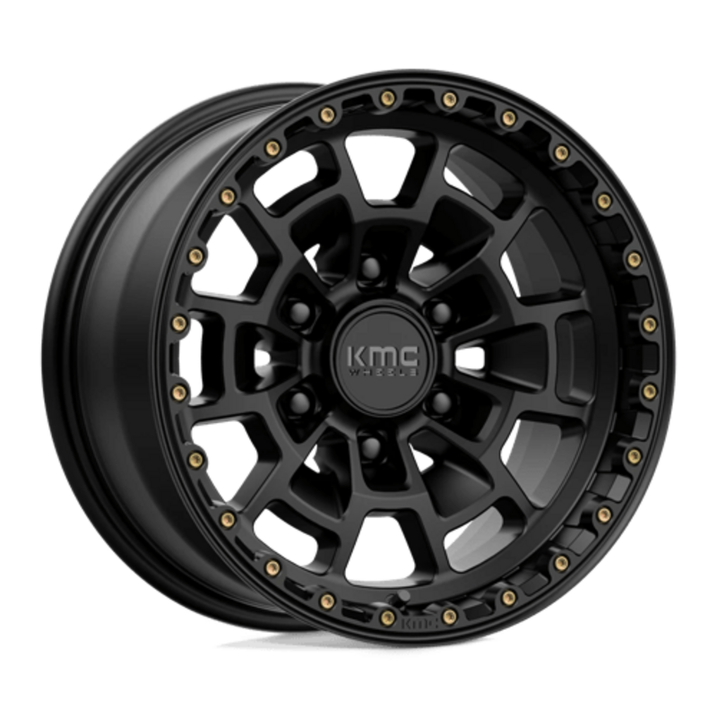 KMC KM718 Summit 17x8.5" 6x139.7 ET00, Noir Satiné