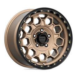 KMC KM545 Trek 17x9" 5x127 ET18, Bronze Mat, Rebord Noir