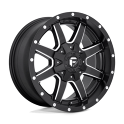 Fuel D538 Maverick 18x9" 5x114.3/127 ET-12, Noir Mat, Rebord Brillant