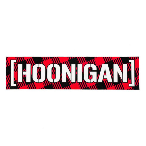 Sticker Hoonigan Gymkhana Censor Bar Noir & Rouge