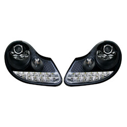 Phares avant Navan pour Porsche 911 996 (97-01) - Fond Noir