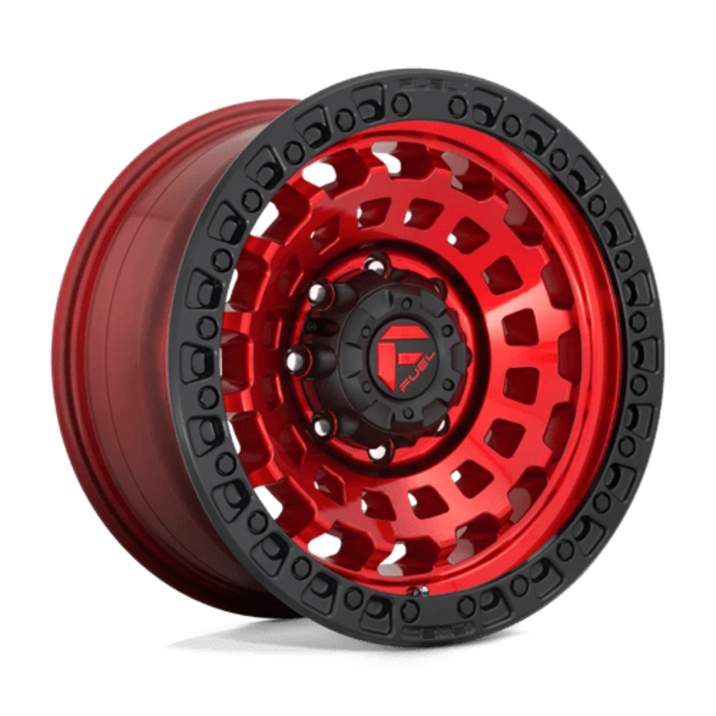 Fuel D632 Zephyr 17x9" 5x127 ET01, Rouge Candy, Cerclage Noir