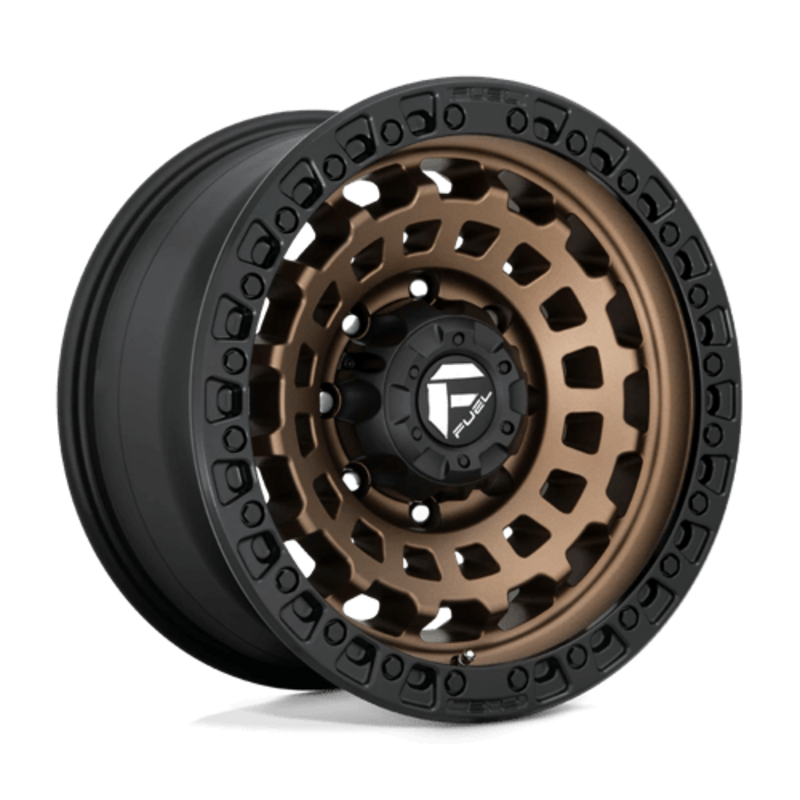 Fuel D634 Zephyr 18x9" 8x165.1 ET-12, Bronze Mat, Cerclage Noir
