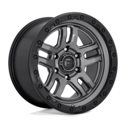 Fuel D701 Ammo 20x9" 6x139.7 ET01, Gunmetal Mat, Cerclage Noir