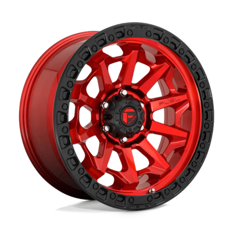 Fuel D695 Covert 18x9" 8x165.1 ET-12, Rouge Candy, Cerclage Noir
