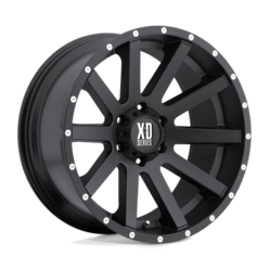 XD XD818 Heist 20x10" 5x127 ET-24, Noir Satiné