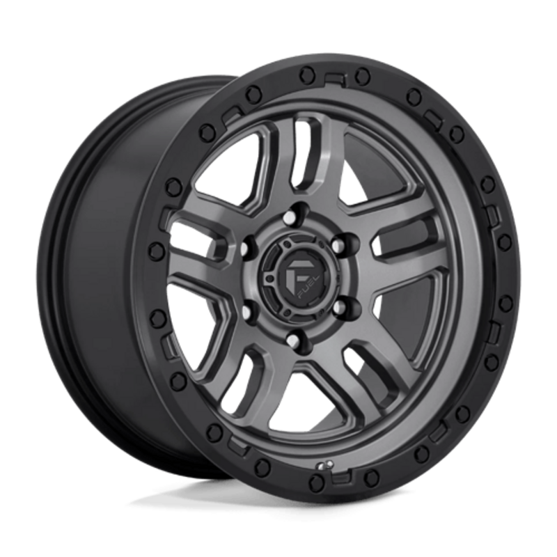 Fuel D701 Ammo 20x9" 6x135 ET01, Gunmetal Mat, Cerclage Noir