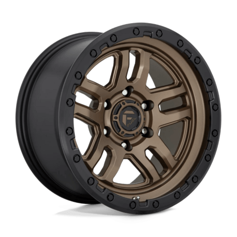 Fuel D702 Ammo 20x9" 6x135 ET01, Bronze Mat, Cerclage Noir