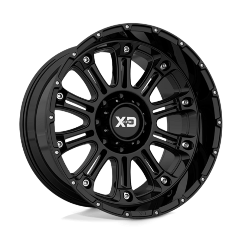 XD XD829 Hoss II 20x9" 8x170 ET-12, Noir Brillant